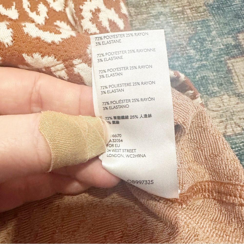 Free people• No Type Tee in Brown Size Small and Large Animal Print Boho - Picture 10 of 13